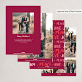 "conversational design" - Holiday Cards in Cranberry by amanda lawrence - Back of Card Options