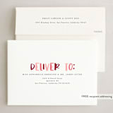 "conversational design" - Holiday Cards in Cranberry by amanda lawrence - FREE Recipient Addressing