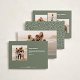 "Sans and Signature" - Holiday Cards in Snow by Hooray Creative - Back of Card Options