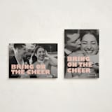 "Bring on the cheer" - Holiday Cards in Creamsicle by Snow and Ivy - Photo Orientation Options