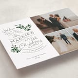 "A Little Married" - Holiday Cards in Evergreen by Sarah Brown - Detail