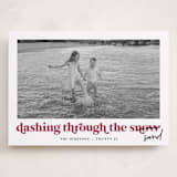 "Dashing Holiday" - Holiday Cards in Sugar Plum by Louise Kay - Front