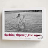 "Dashing Holiday" - Holiday Cards in Sugar Plum by Louise Kay - Folded Card