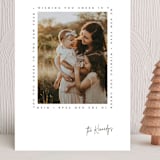 "Type Frame" - Holiday Cards in Stone by Brianne Larsen - Front