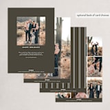 "Type Frame" - Holiday Cards in Stone by Brianne Larsen - Back of Card Options