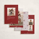"quirky fun" - Holiday Cards in Wine by Cass Loh - Back of Card Options