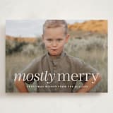 "Mostly Merry" - Holiday Cards in Vanilla by Ekko Studio - Front