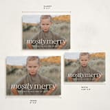 "Mostly Merry" - Holiday Cards in Vanilla by Ekko Studio - Formats Available