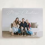 "Charming Script" - Holiday Cards in Frost by Erica Krystek - Front