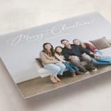 "Charming Script" - Holiday Cards in Frost by Erica Krystek - Detail