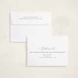 "Charming Script" - Holiday Cards in Frost by Erica Krystek - FREE Recipient Addressing