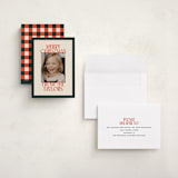 "Cheerful Stack" - Holiday Cards in Mistletoe by Ekko Studio - Assembled
