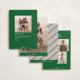 "retro vintage holiday" - Holiday Cards in Kelly by BR Designs - Back of Card Options