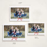 "Crimson Bow" - Holiday Cards in Crimson by Olivia Kanaley Inman - Formats Available