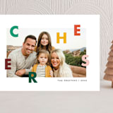 "Letters" - Holiday Cards in Emerald by Genna Blackburn - Front