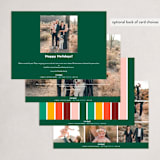 "Letters" - Holiday Cards in Emerald by Genna Blackburn - Back of Card Options