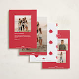 "Sparkling Cider" - Holiday Cards in Santa Suit by Blustery August - Back of Card Options