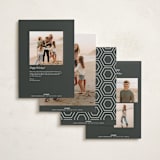 "Two Photo Split" - Holiday Cards in Cloud by Nicole Walsh - Back of Card Options