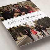 "Two Photo Split" - Holiday Cards in Cloud by Nicole Walsh - Detail