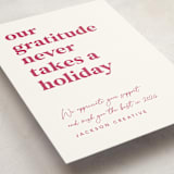 "Always Grateful" - Holiday Cards in Sugar Plum by Louise Kay - Detail