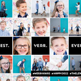 "Insta-grid" - Holiday Cards in Ebony by Dawn Jasper - Detail