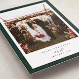 "Colored Edge" - Holiday Cards in Hunter by Jennifer Postorino - Detail