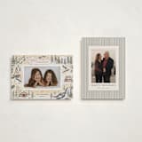 "Snow and Ivory Winter Scene" - Holiday Cards in Eggnog by Becky Nimoy - Photo Orientation Options