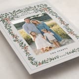 "Merriest Botanicals" - Holiday Cards in Snowberry by Angel Walker - Detail
