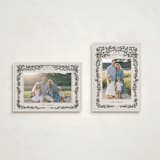 "Merriest Botanicals" - Holiday Cards in Champagne by Angel Walker - Photo Orientation Options