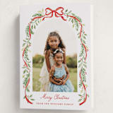 "Ribbon arch" - Holiday Cards in Cardinal by Sarah Knight - Folded Card