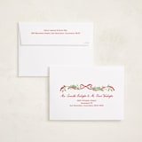 "Ribbon arch" - Holiday Cards in Cardinal by Sarah Knight - FREE Recipient Addressing