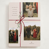 "Holiday gifts" - Holiday Cards in Burgundy by Susan Zinader - Front