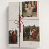 "Holiday gifts" - Holiday Cards in Burgundy by Susan Zinader - Folded Card