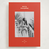 "hued mat" - Holiday Cards in Persimmon by Carrie Moradi - Front