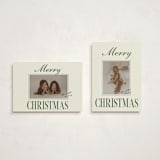 "A Classic Christmas" - Holiday Cards in Juniper by Helena Vitto - Photo Orientation Options