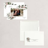 "Holly Branches" - Holiday Cards in Snow by Lissabeth Anglin - Assembled
