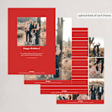 "Grateful for These Moments" - Holiday Cards in Pomegranate by Lisa Assenmacher - Back of Card Options