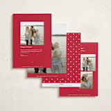 "Disney Mickey Mouse Minimalist Mickey" - Holiday Cards in Santa by Angela Garrick - Back of Card Options
