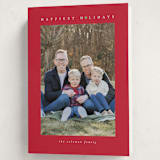 "Disney Mickey Mouse Minimalist Mickey" - Holiday Cards in Santa by Angela Garrick - Folded Card