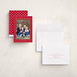 "Disney Mickey Mouse Minimalist Mickey" - Holiday Cards in Santa by Angela Garrick - Assembled