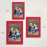 "Disney Mickey Mouse Minimalist Mickey" - Holiday Cards in Santa by Angela Garrick - Formats Available