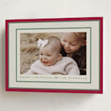 "Polka Dot Frame" - Holiday Cards in Stocking by Robert and Stella - Folded Card
