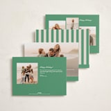 "Having Fun" - Holiday Cards in Lime by Carolyn MacLaren - Back of Card Options