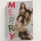 "Stacked" - Holiday Cards in Gumdrop by Olivia Williams - Folded Card