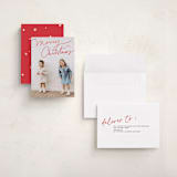 "Off Script" - Holiday Cards in Cherry by Annie Clark - Assembled