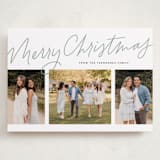 "We Three" - Holiday Cards in Sage by Lea Delaveris - Front