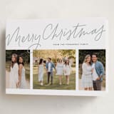 "We Three" - Holiday Cards in Sage by Lea Delaveris - Folded Card