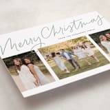 "We Three" - Holiday Cards in Sage by Lea Delaveris - Detail