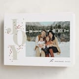 "Lit up" - Holiday Cards in Taupe by Stacey Meacham - Folded Card