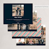 "Bold Tropic Florals" - Holiday Cards in Midnight by Nam Bourassa - Back of Card Options